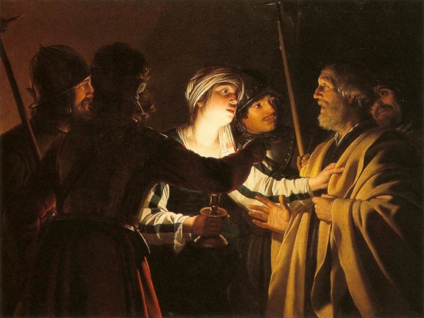 The Denial of St Peter by Gerrit van Honthorst